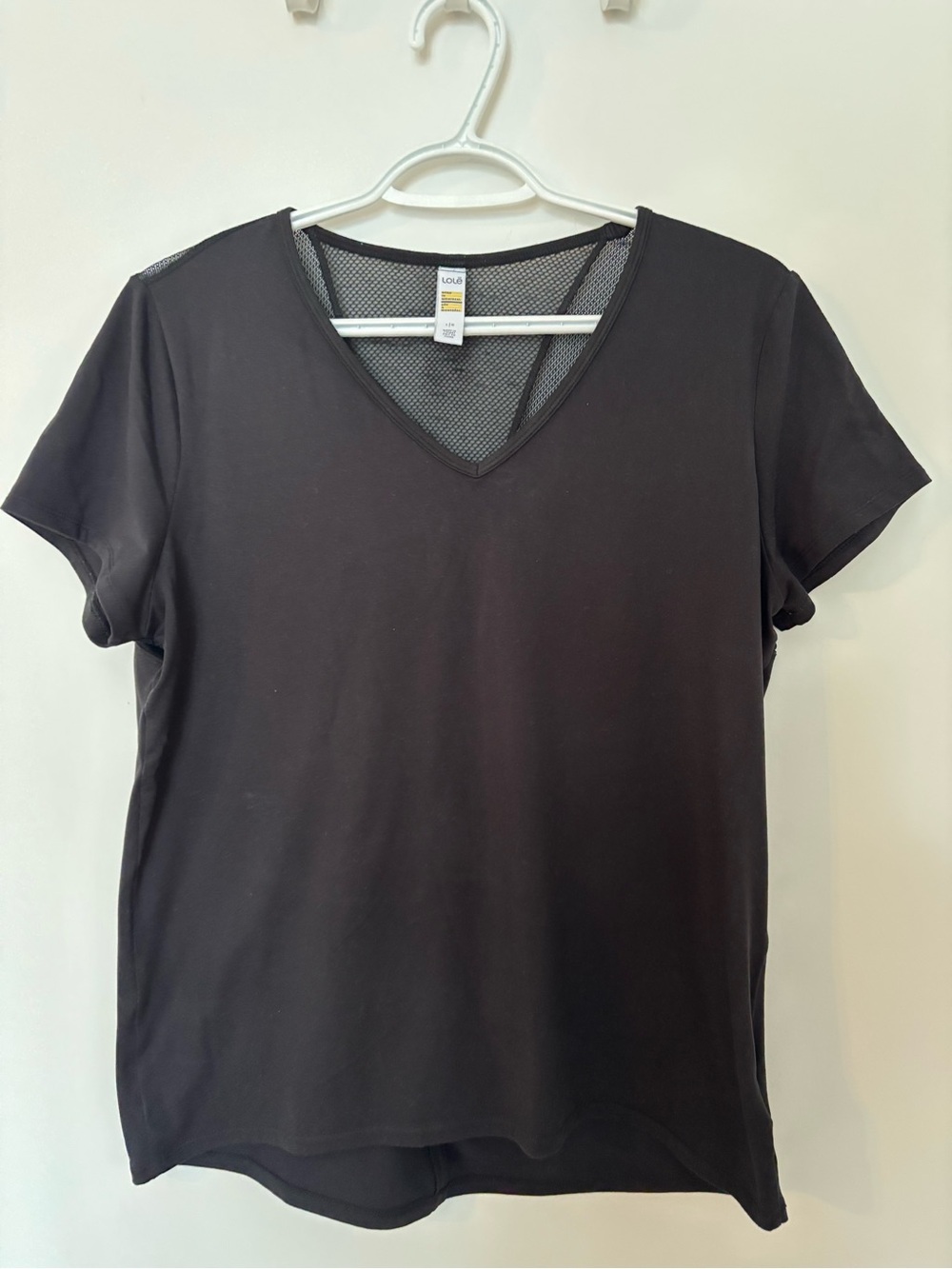 Lole Athletic V-Neck Black Women’s Top Size Large